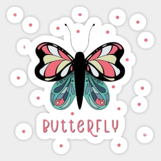 Butterfly colourful Sticker